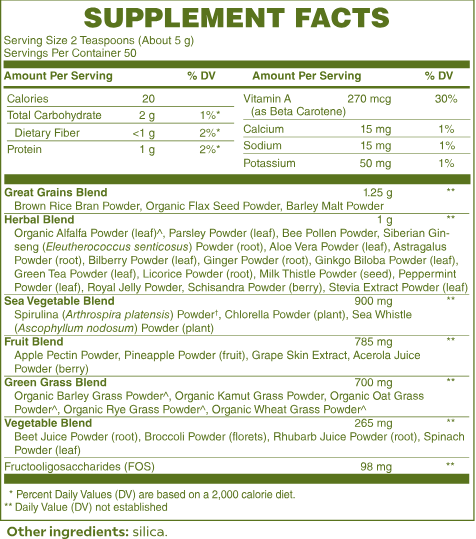 Ultra Cleanse Smoothie Greens (Included in Bundle)