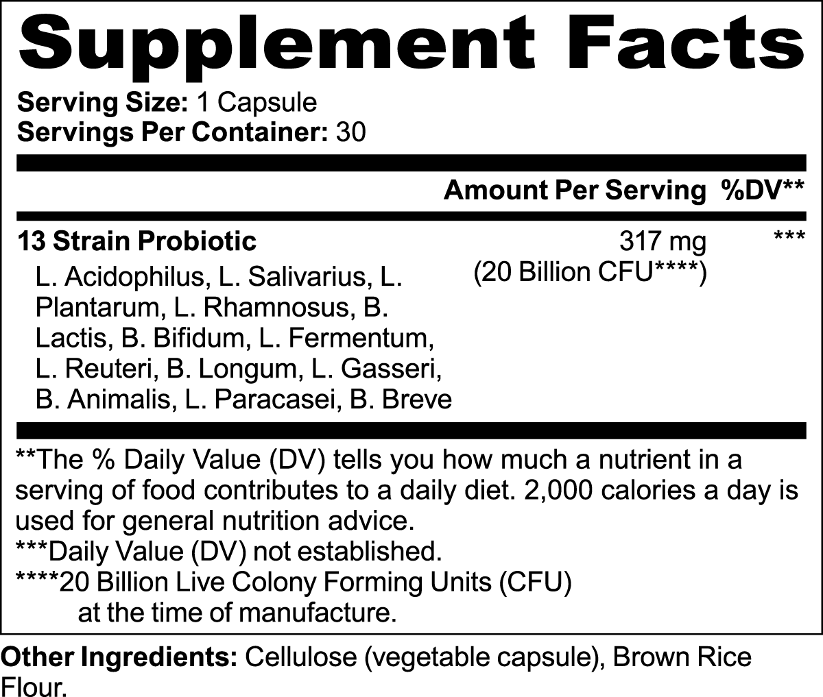 Probiotic 20 Billion