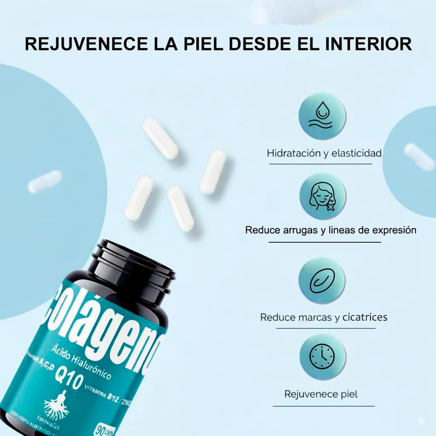 Fórmula Beauty de Colágeno con Acido Hialurónico