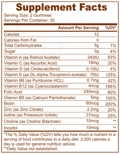 Multivitamin Bear Gummies (Included in Bundle)